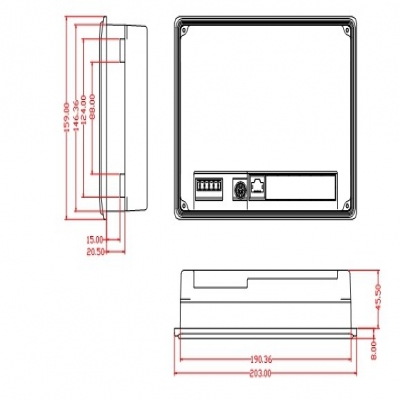 螺桿式低溫冷水機組控制系統原理分析二 安裝尺寸說明  